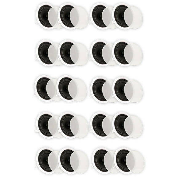 Theater Solutions TS80C In Ceiling 8" Speakers Surround Sound Home Theater 10 Pair Pack