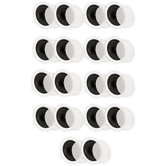 Theater Solutions TS80C In Ceiling 8" Speakers Surround Sound Home Theater 9 Pair Pack