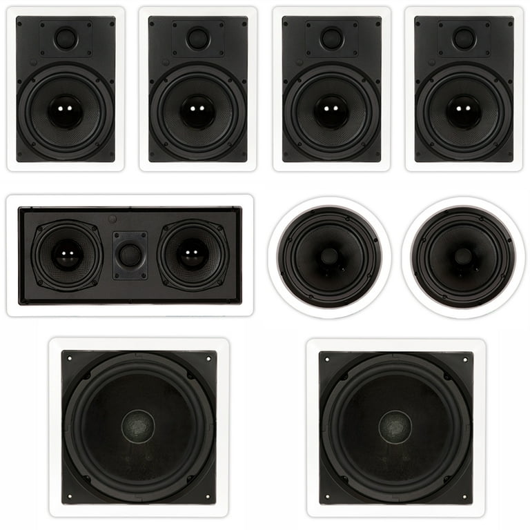 Flush mount hotsell home theater speakers