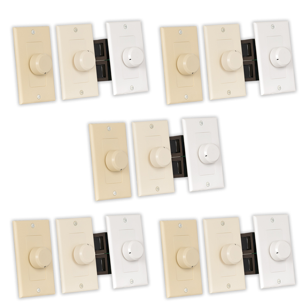 Theater Solutions TSVCD Speaker Volume Control 3 Color White Ivory Almond 5 Pack - image 1 of 4