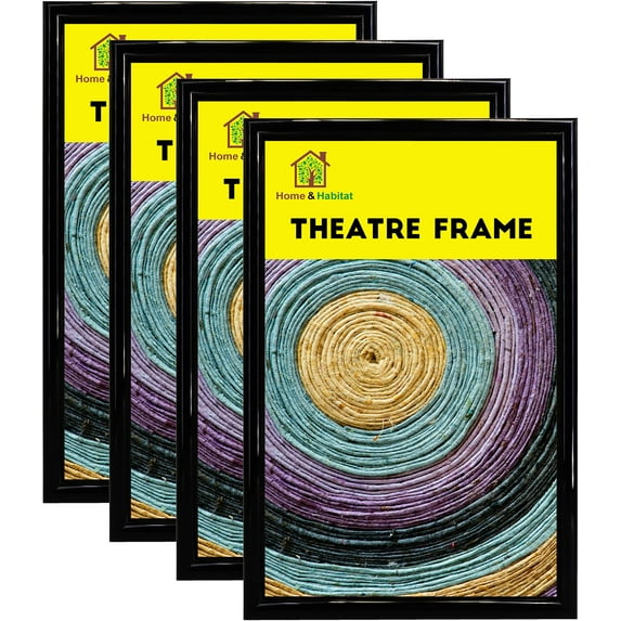 Theatre Bill Frame 4 Pack,Playbill Frames Fits 5.5x8.5 inch Playbills