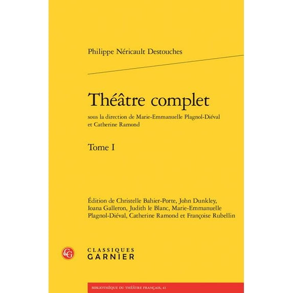 Bibliotheque Du Theatre Francais Theatre Complet. Tome I, Book 41, (Paperback)