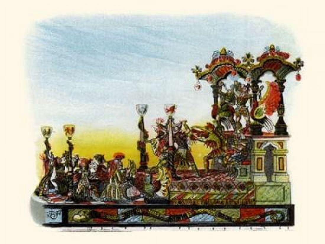 Theatre - Mardi Gras Parade Float Design Canvas Art - Unknown (18 x 24)