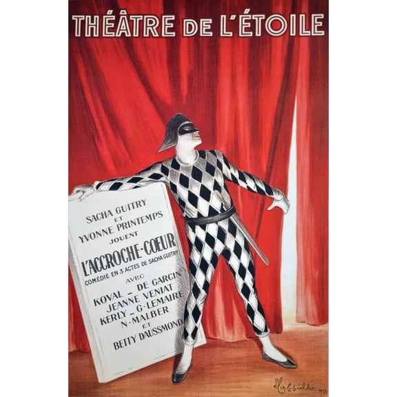 Theatre de L' Etoile performance Decor Poster. Home Graphic Art Design. 11 x 17 Inch Poster