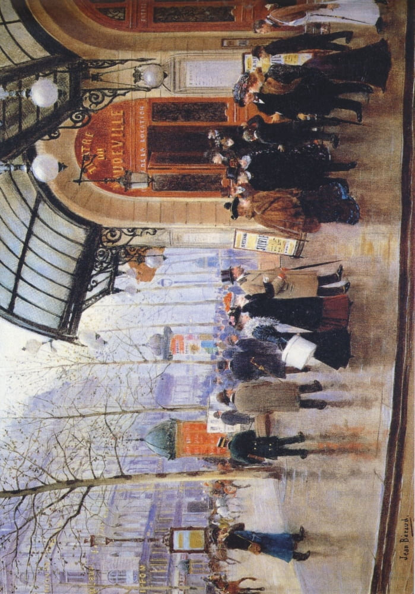 Theatre du Vaudeville Canvas Art - Jean Braud (18 x 24)