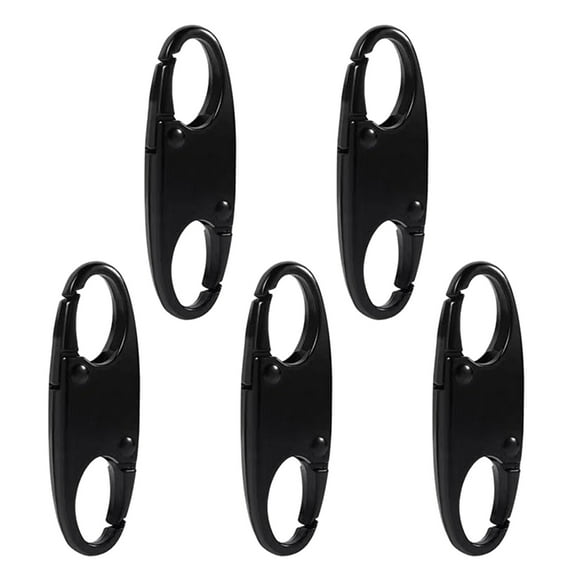 Theft Double Locking Carabiner Holding Zipper Closed Replace Zipper Pull Replacement Purse Zipper Clips