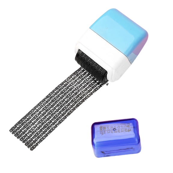 Theft Prevention Roller Stamp Wide Roller Security Stamp for Mail, Privacy Confidential