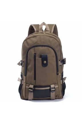 Theft-Proof Canvas Backpack for Men - Casual Travel Laptop Backpack, Secure Bag for Daily Commute Work Use