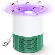 Thehomeuse Fly Killer, Mosquito Killer Lamp USB Flies Killer Electric Bug Zapper Quiet Mosquitoes Killer Lamp Portable Fruit Fly Trap for Indoor Outdoor Home Kitchen Garden Camping, Green