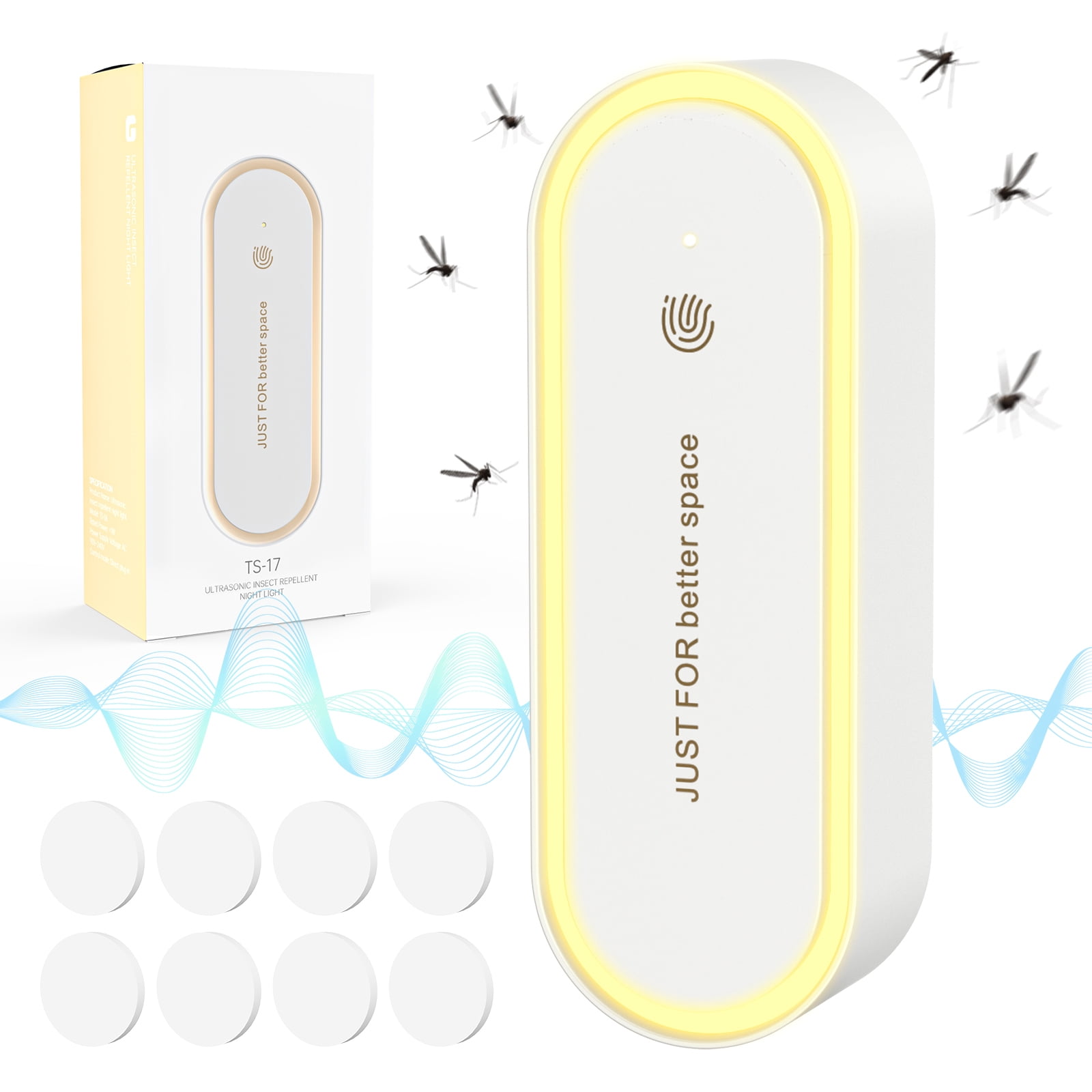 Thehomeuse Ultrasonic Pest Repeller, 4 Pack Pest Repellent Ultrasonic Plug in, Insect Repellent