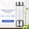 thumbnail image 1 of Thehsnt 420ML Hydrogen Rich Water Bottle SPE PEM Technology Portable USB Rechargeable Hydrogen Water Generator Glass Drinking Cup Birthday Gift, 1 of 10