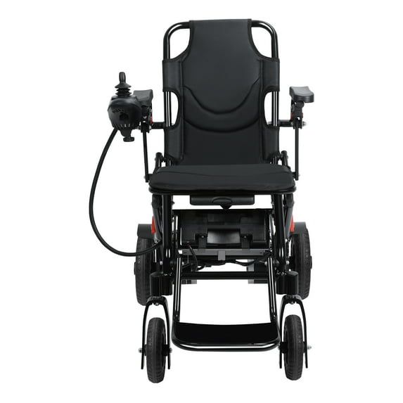 Thehsnt Adults Electric Wheelchair with Large Footrest, Lightweight Foldable Motorized Wheelchair, 12-Mile Range 500W Motor Portable Elderly Wheelchair