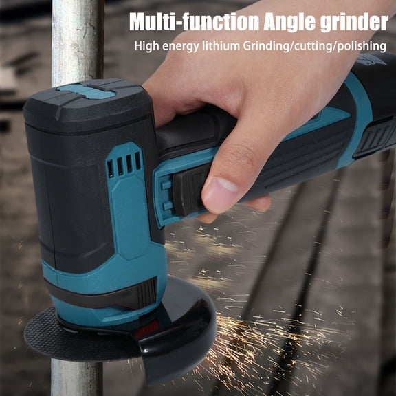 Thehsnt Cordless Multi-Function Angle Grinder - 19500 RPM for Metal & Wood Cutting, Polishing & Grinding