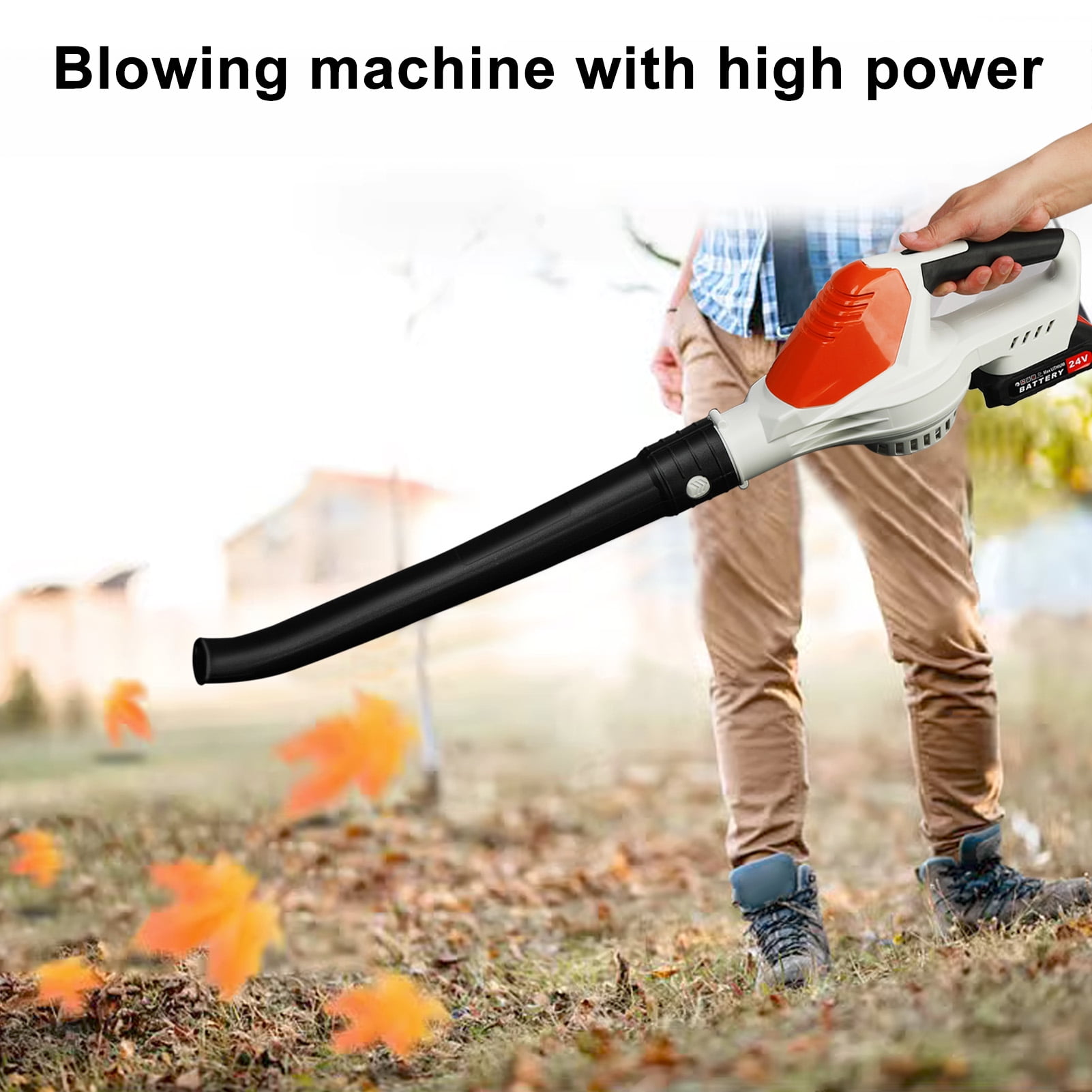 Thehsnt Handheld Cordless Leaf Blower,Electric Leaf Blower with 2 ...