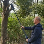 Thehsnt High Branch Saw, Rechargeable High Power Motor Detachable Telescopic Pole Tree Pruning, Portable Cordless Electric Pole Chainsaw Garden Equipment