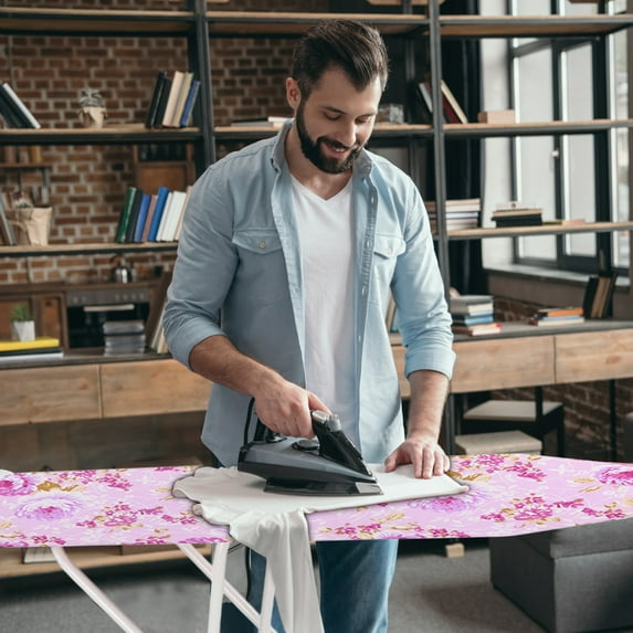 Thehsnt Ironing Board, Height Adjustable Ironing Clothes Extra-Wide Clothes Ironing Board with Folding Legs