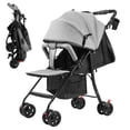 thumbnail image 1 of Thehsnt One-Hand Fold Stroller - Adjustable Backrest & Canopy, for Infants 0-2 Years Up to 22 lbs, 1 of 8