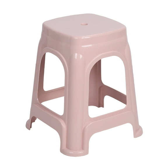 Thehsnt Stackable Classroom Stools, Plastic Teacher Chair, Indoor Outdoor Flexible Seating Decorative Stools, Round Classroom Chairs for Home Office School (2Pcs Pink, 2Pcs Light Blue, 2Pcs Khaki)
