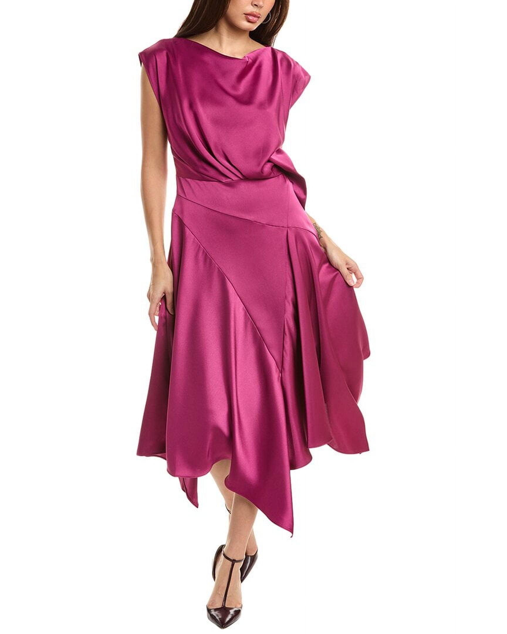 theia pink dress Fuchsia Smooth Mermaid Gown by Theia