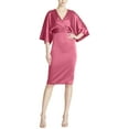 thumbnail image 1 of Theia womens  Kimono Satin Cocktail Dress, 12, 1 of 3