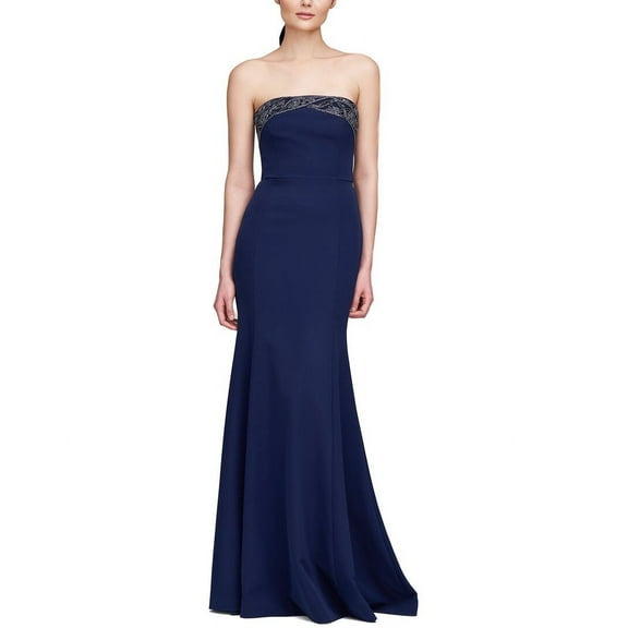 Theia womens  Londyn Strapless Gown, 8