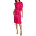 thumbnail image 1 of Theia womens  One-Shoulder Satin Midi Dress, 16, Pink, 1 of 3