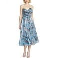 thumbnail image 1 of Theia womens  Paisley Bow Drape Dress, 12, 1 of 3