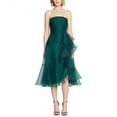 thumbnail image 1 of Theia womens  Rachel Strapless Draped Dress, 8, 1 of 3