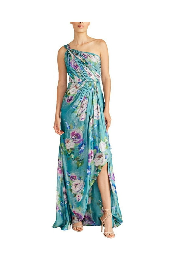 womens Rhonda One Shoulder Gown, 16