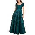 thumbnail image 1 of Theia womens  Selma 3D Flower Gown, 10, Green, 1 of 4