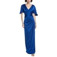 thumbnail image 1 of Theia womens  Shea Kimono Sleeve Gown, 0, Blue, 1 of 3