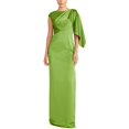 thumbnail image 1 of Theia womens  Tilly Satin Draped Column Gown, 2, 1 of 3