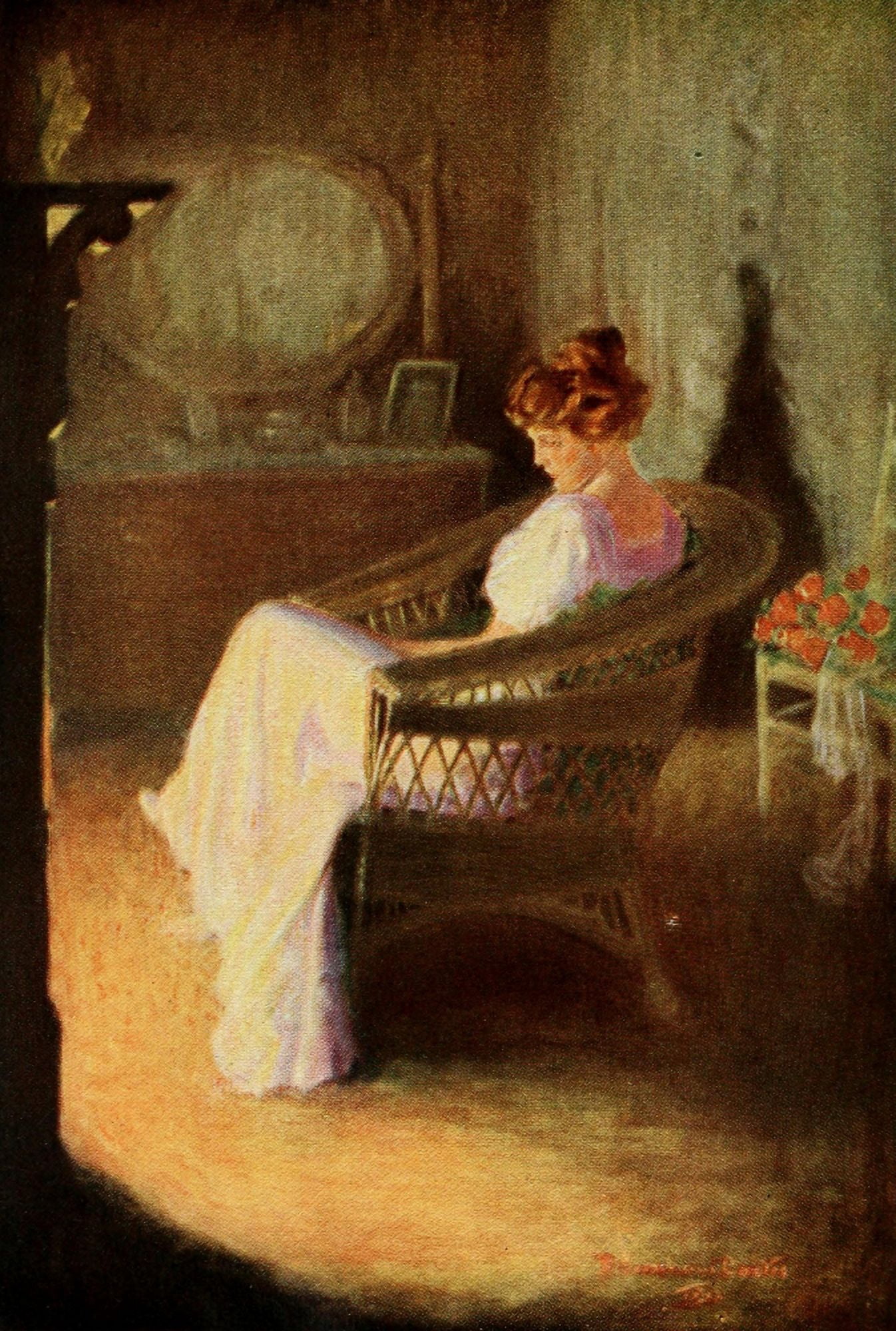 Their Yesterdays 1912 Warm with love Canvas Art - F Graham Cootes (18 x 24)