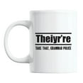 thumbnail image 1 of Theiyr're, Take That Grammar Police White Ceramic Coffee & Tea Mug (11oz), 1 of 3
