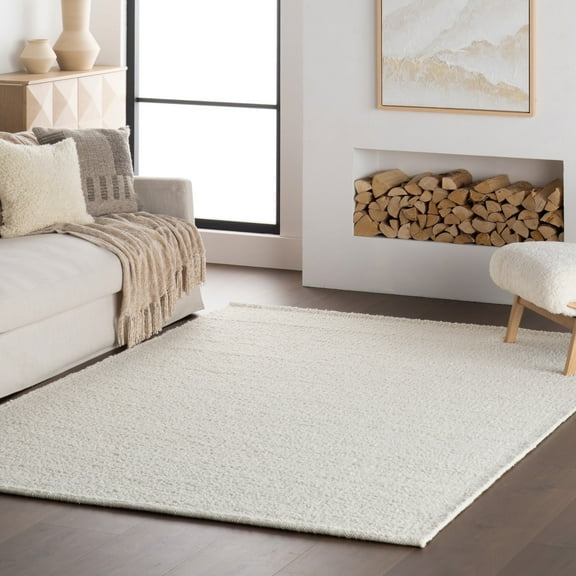 nuLOOM Thellia Textured Flatweave Shag Rug, 2' 6" x 6' Runner, Runner, Thellia Beige
