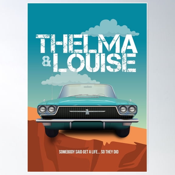 Thelma & Louise - Alternative Movie Poster Poster Wall Art, Modern Wall Decor For Living Room Bedroom, 8x12 UNFRAMED
