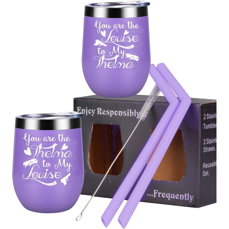 Meant2tobe Thelma and Louise Gifts Best Friend Birthday Gifts for Women, Purple