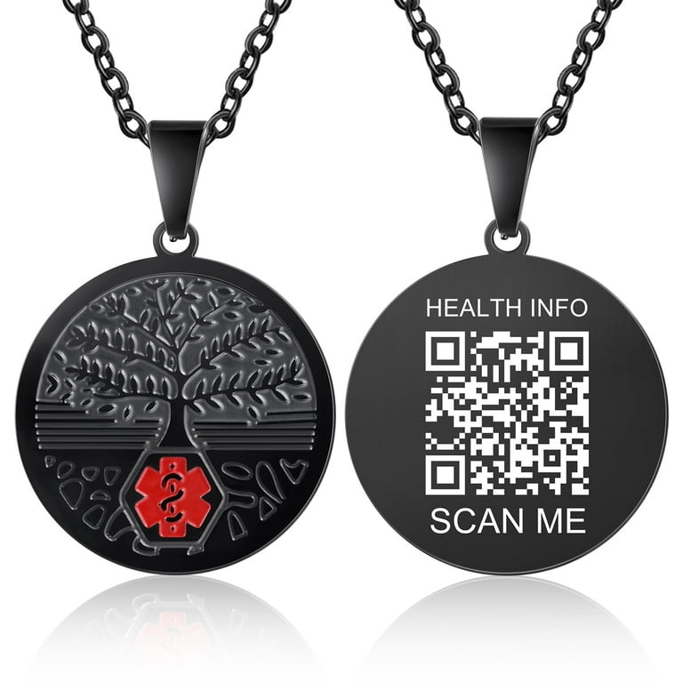 Medical necklace walmart best sale
