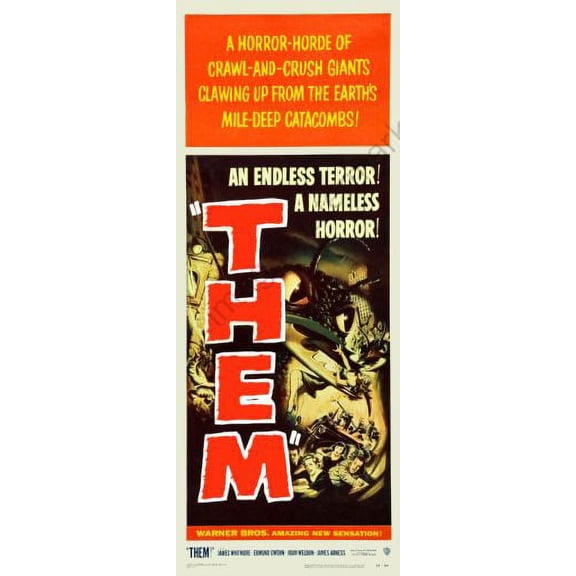 Them Movie Poster Insert 14inx36in 36cmx92cm Unframed, Age: Adults, Rectangle Poster Time