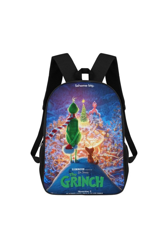 Theme Backpack, Campus style schoolbag Bookbag with Adjustable Shoulder Straps And Large Zip Compartment, Unisex Travel Bags.17