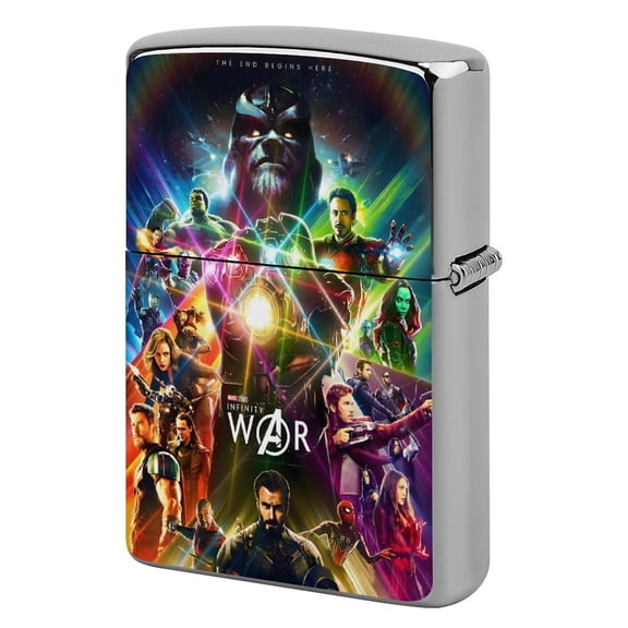 Theme Copper Metal Lighter Shell, Premium Replacement Refillable Lighter Case with Durable Metal Construction, Compatible with Zippo and Most Standard Lighter Models