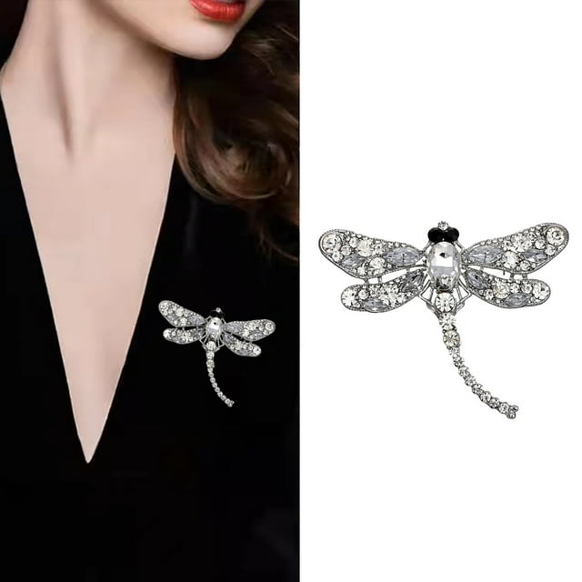 Theme Fashion Enamel Rhinestone Brooch Ladies Jewelry Clothes Dress