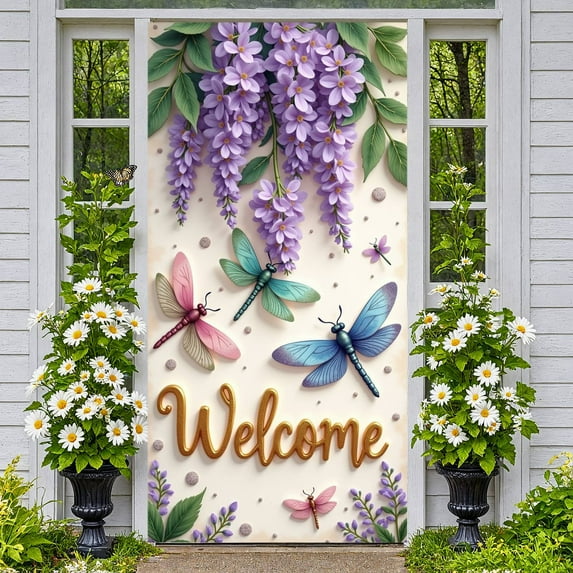 Theme Meow Spring Banner Spring Style Floral Backdrop Cute Design Pastel Colors Spring Background for Spring Decoration Home Decor Photo Prop