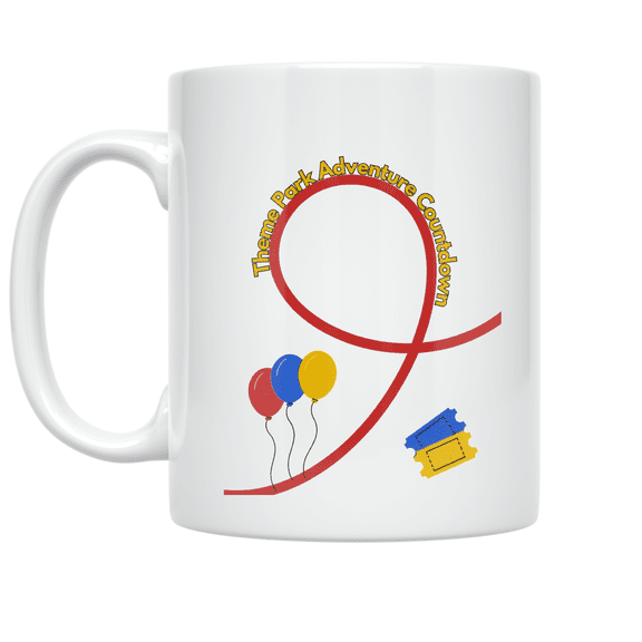 Theme Park Adventure Countdown - Family Fun Enthusiast - 11 oz Ceramic Coffee Mug