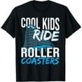 thumbnail image 1 of Theme Park Amusement Park Boy Cool Kids Ride Roller Coasters T-Shirt, 1 of 4