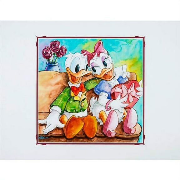Theme Park Disney Artist Print Randy Noble Duck Love