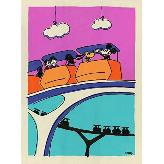Theme Park Disney Artist Print Will Gay People Mover