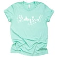 thumbnail image 1 of Theme Park Disney Magical Shirt Family Vacation Tee Disneyworld Unisex T-Shirt Adult Ladies (Mint, Large), 1 of 6
