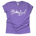 thumbnail image 1 of Theme Park Disney Magical Shirt Family Vacation Tee Disneyworld Unisex T-Shirt Adult Ladies (Purple, Small), 1 of 6