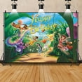 thumbnail image 1 of Theme Party Decoration Backdrop Cartoon Boys Girls Birthday Party Decorations Photo Booth Banner Props, 1 of 2